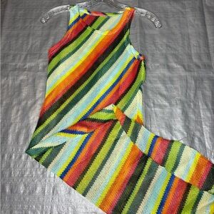 Multicolor crochet dress